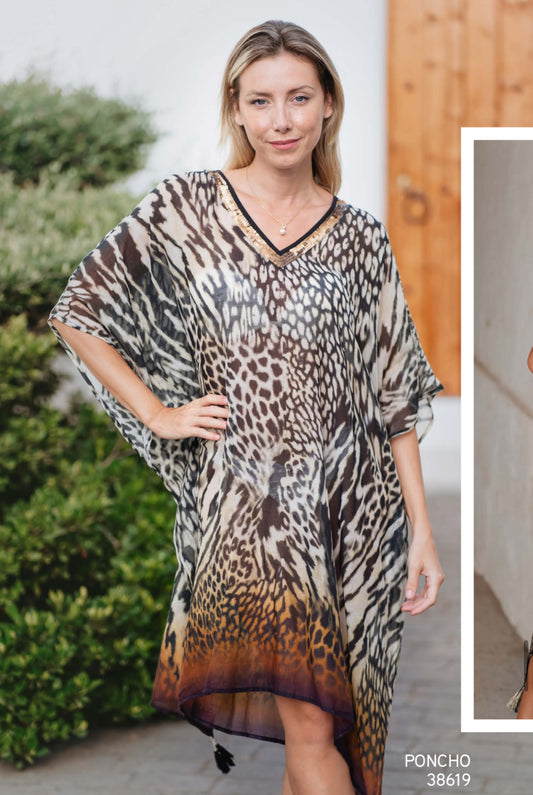 Isla Bonita Poncho dress one size