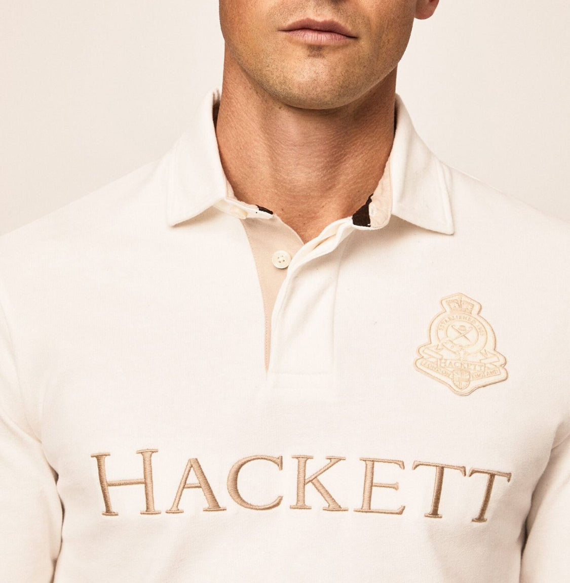 HACKETT MAN Long Sleeve Rugby Polo Shirt HM570811