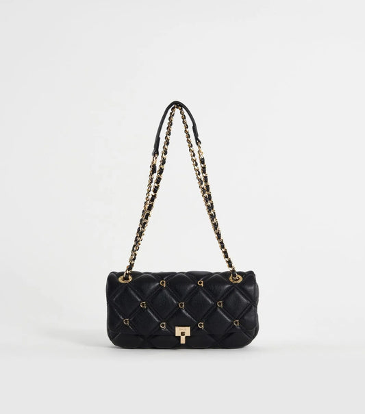 GAUDI Black quilted shoulder bag V4AI-11832