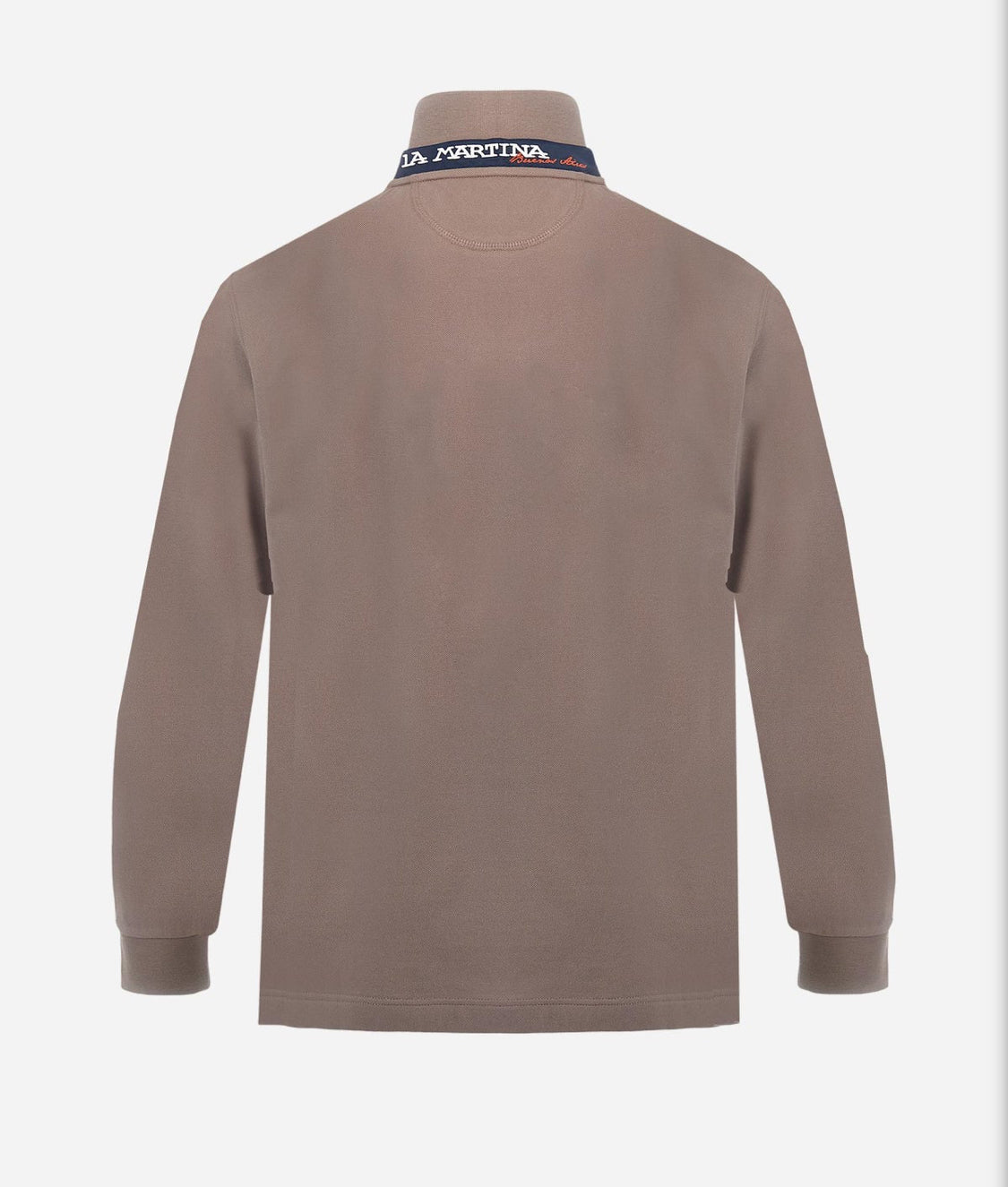 LA MARTINA BASIC Men’s stretch cotton piqué polo gabardine undercollar MBP004