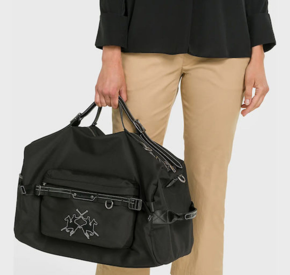 La Martina Technical canvas weekend bag five wave Matte MCA014