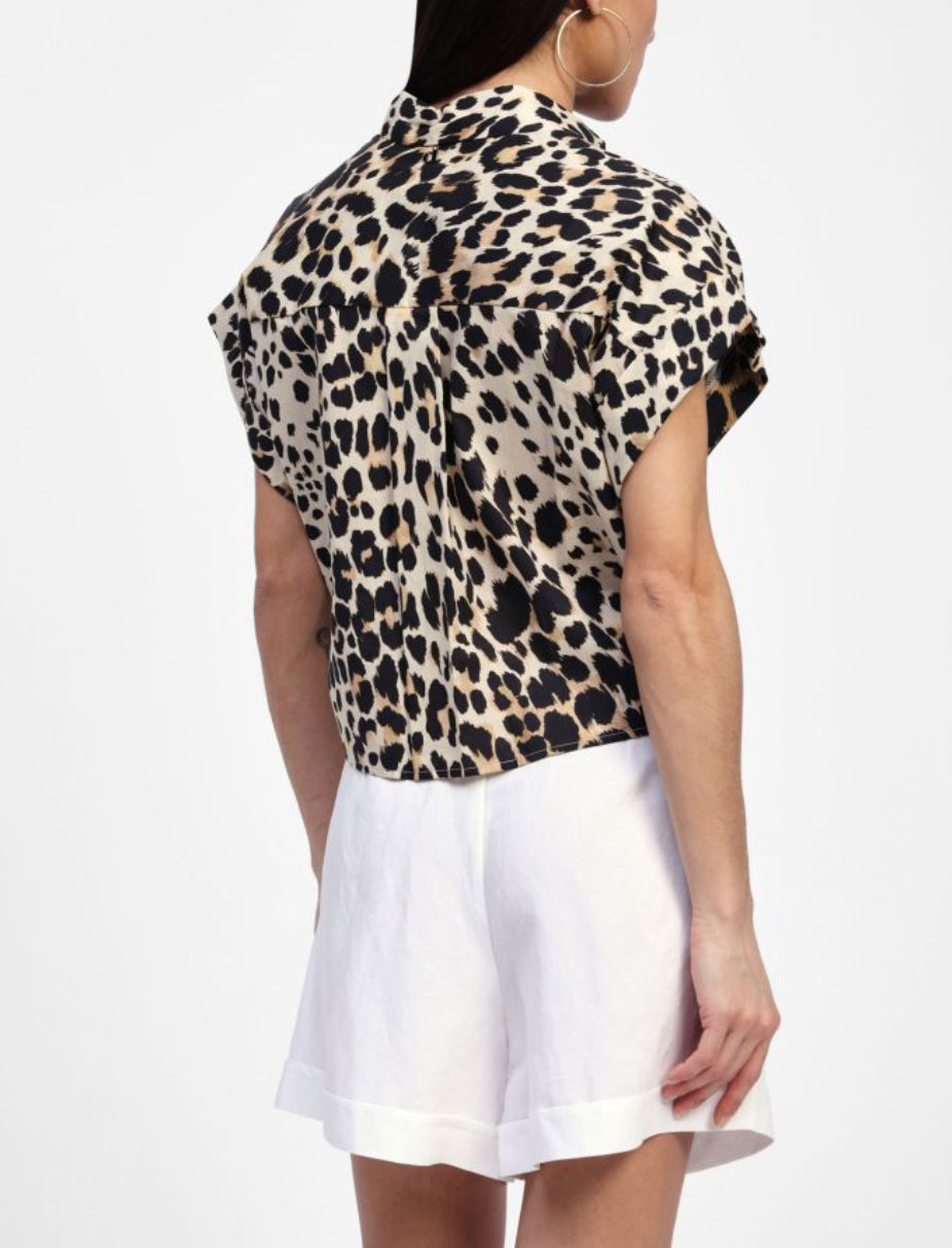 Dixie animal print short sleeve shirt