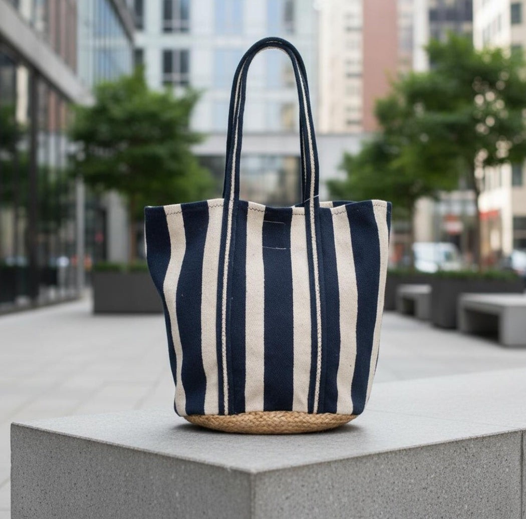 Isla Bonita tote bag striped 38812  navy