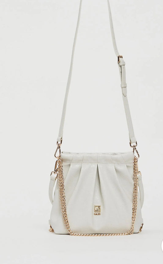 Gaudi Mini white bucket bag