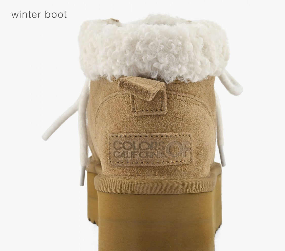 Colors of California Laced-up winter boot