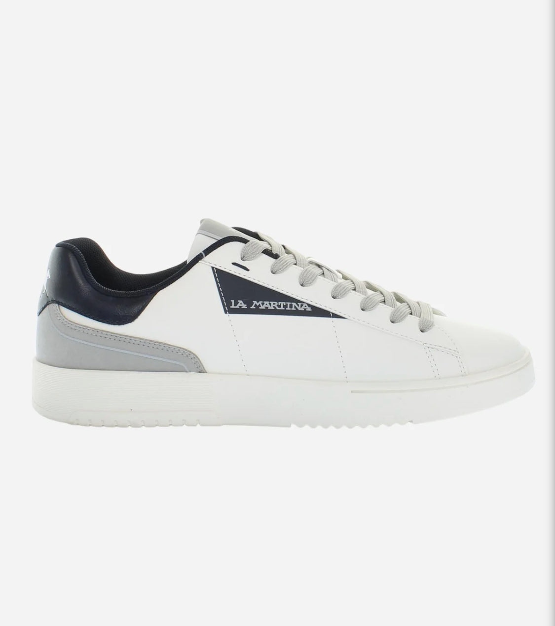 LA MARTINA CUP men's leather trainers with rubber sole