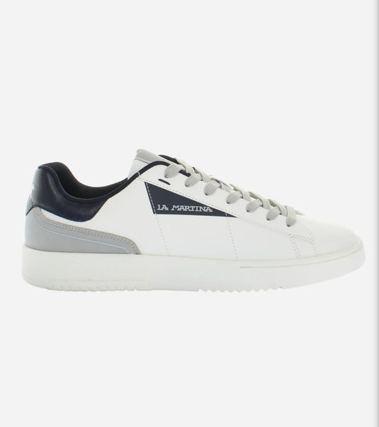 LA MARTINA CUP men's leather trainers with rubber sole