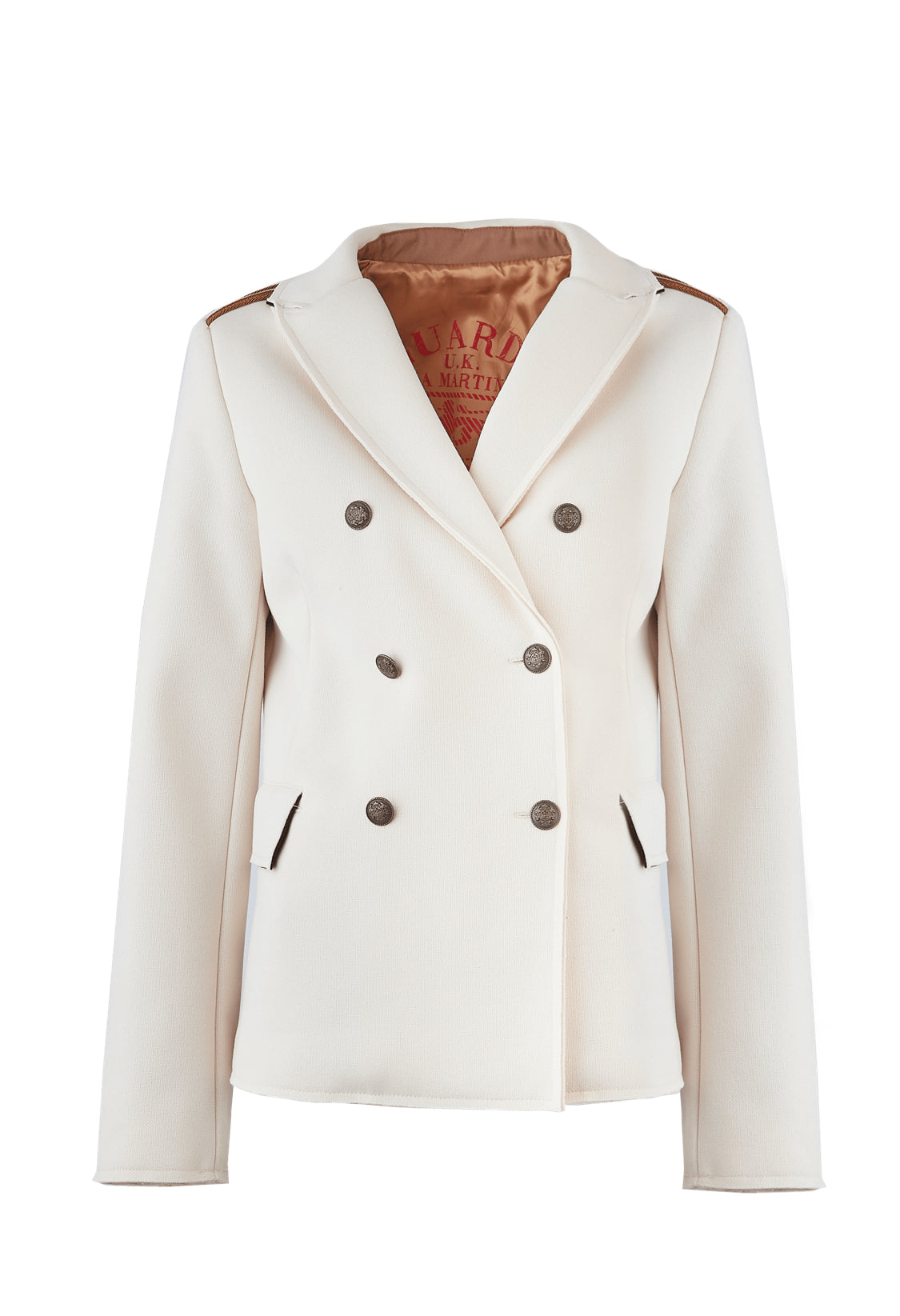 LA MARTINA WOMAN JACKET GUARDS Double-breasted viscose WWJG30 58%