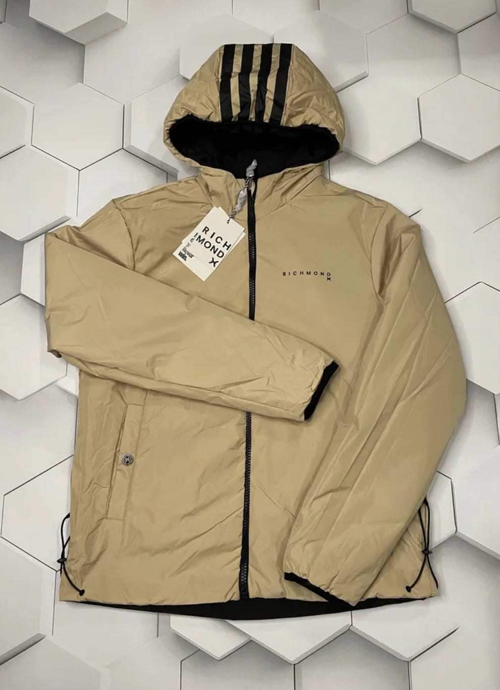 JOHN RICHMOND X ΔΙΠΛΗΣ ΟΨΗΣ ΜΠΟΥΦΑΝ REVERSIBLE JACKET UMA25044GB
