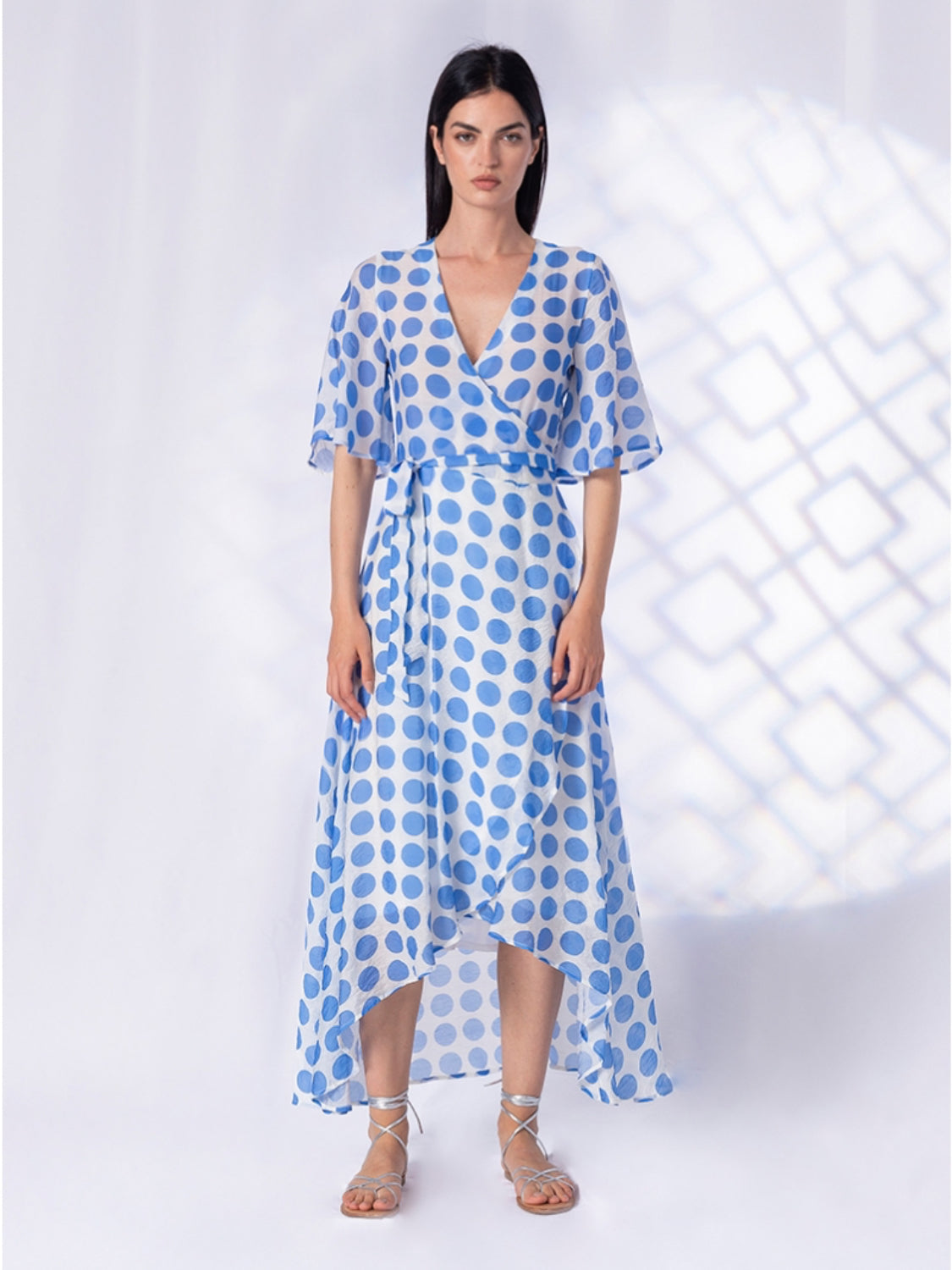 ANONYME WOMAN MIDI DRESS ΣΙΕΛ ΠΟΥΑ