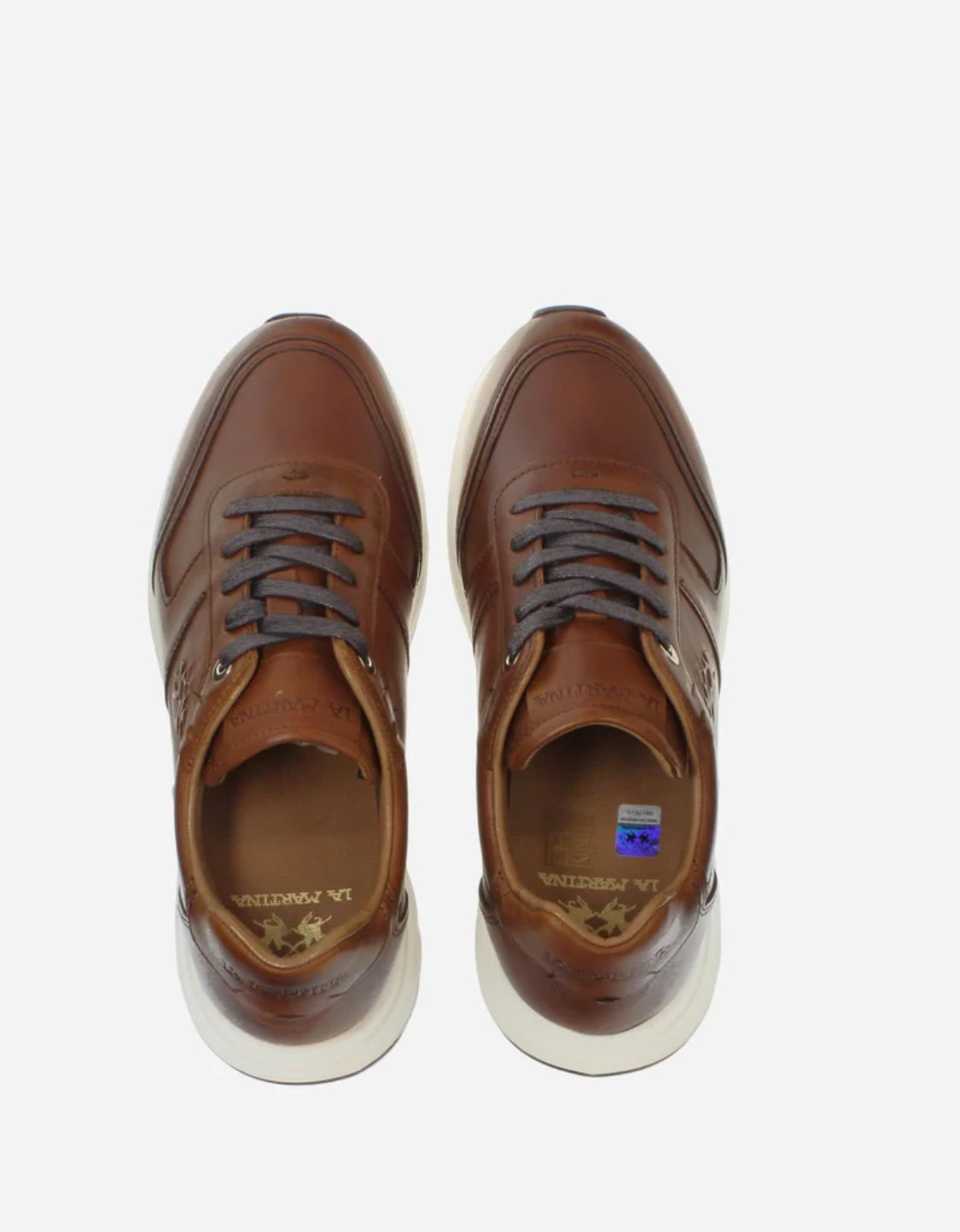 LA MARTINA Men's leather sneakers - Brim