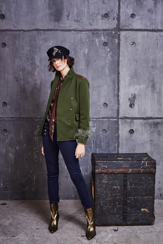 LA MARTINA WOMAN JACKET DOUBLE-BREASTED VISCOSE 58% WWJG30