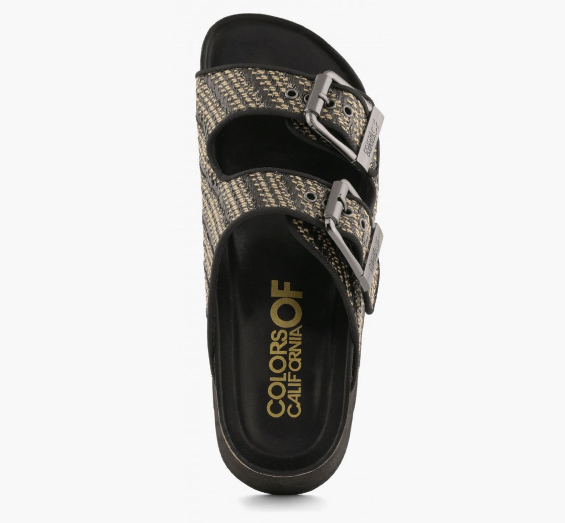 COLORS OF CALIFORNIA IRVI
METALLIC RAFFIA PLATFORM