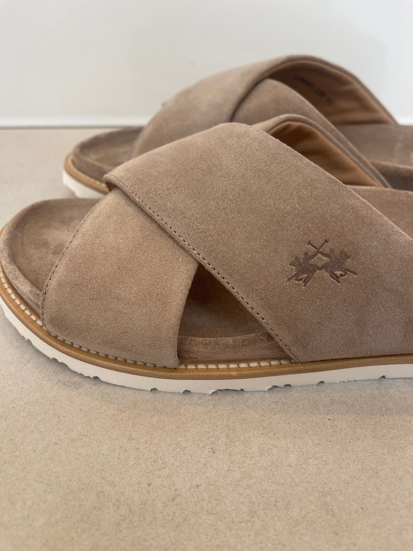 LA MARTINA MEN’S SUEDE SLIDES LFM261.120.1AO.1Y