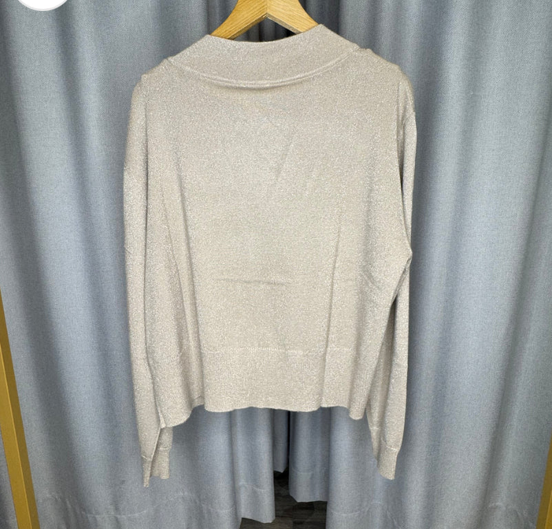 ANONYME LUREX VISCOSE KNITWEAR CARDIGAN KF5010