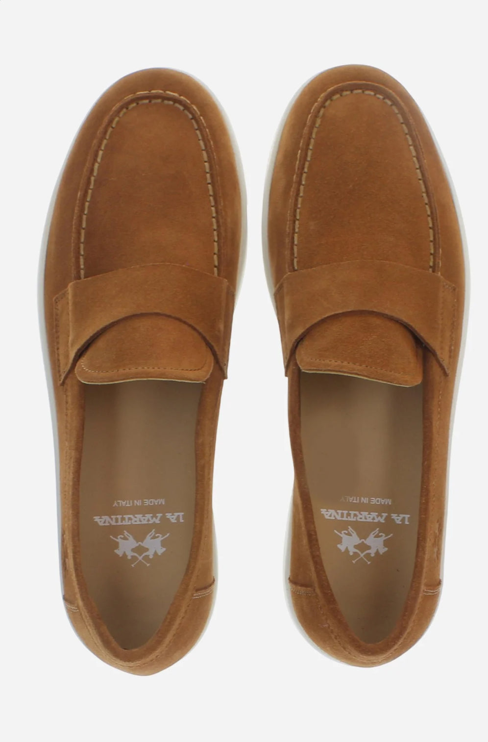 LA MARTINA Men’s suede loafers with EVA sole - Velvet LFM261.101.100.17