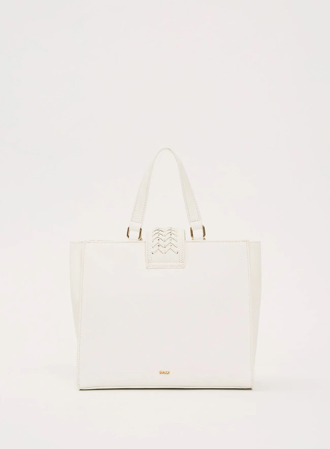 GAUDI White faux leather shopping bag V6AE-12860