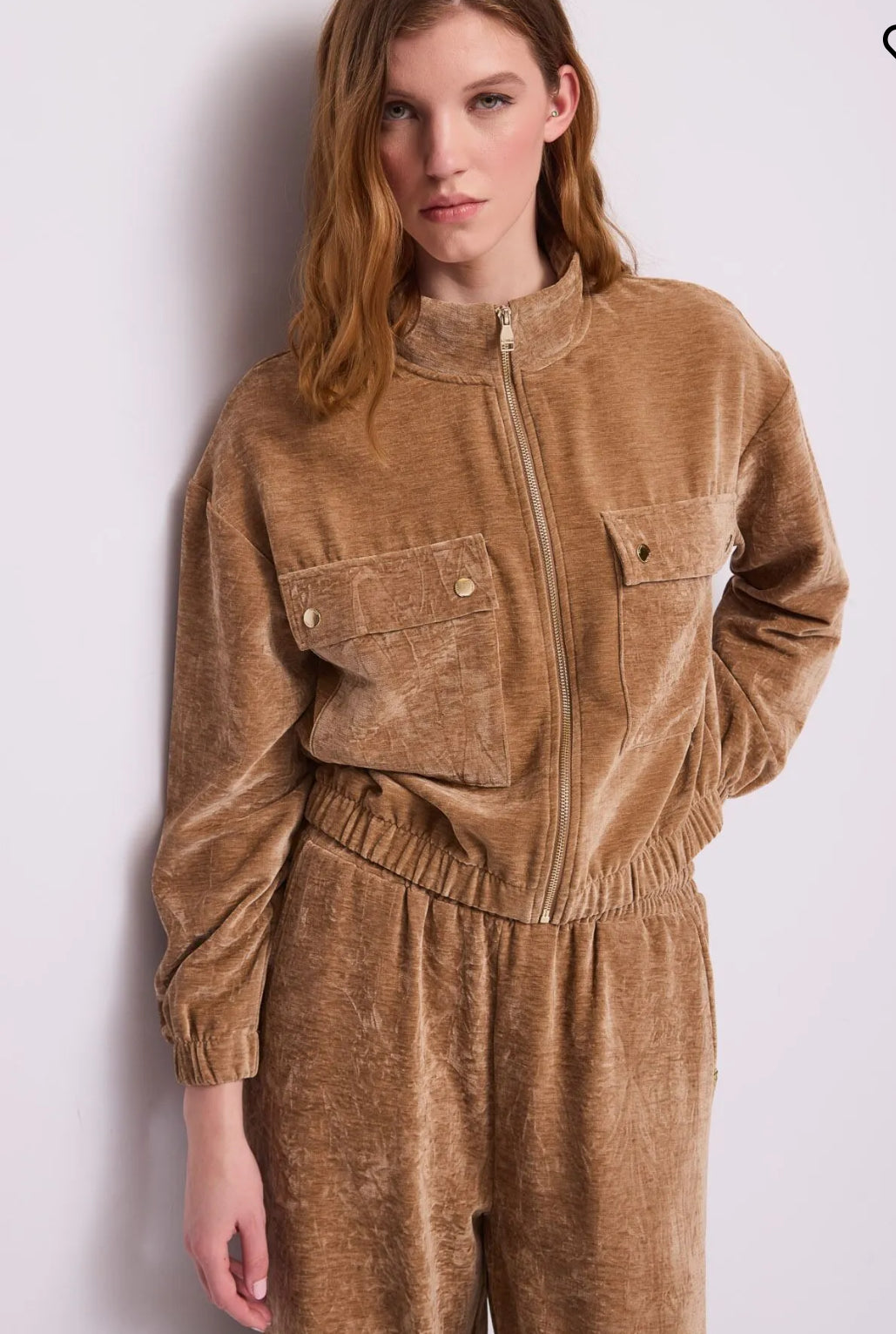 GAUDI Women’s jacket with high collar and zip 621BD35039