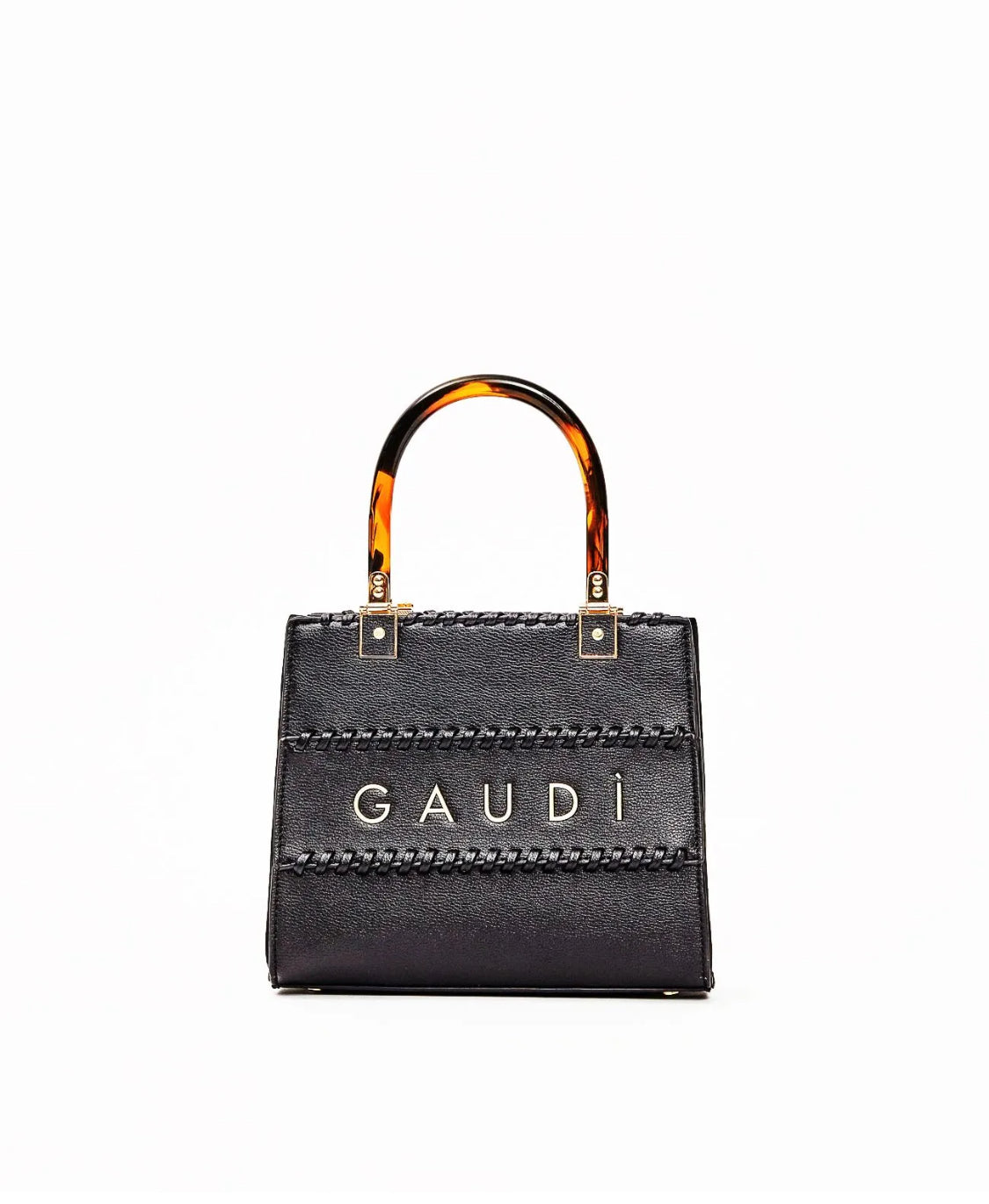 GAUDI Black faux leather shopping bag V6AE-12751