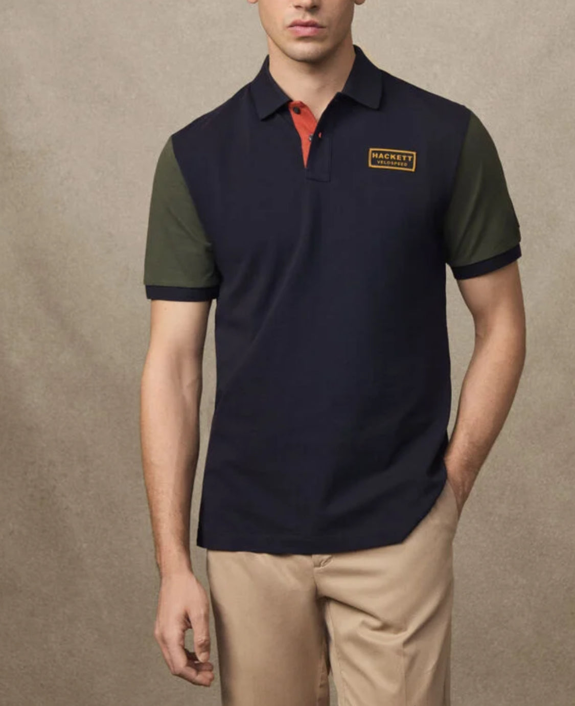 HACKETT CLASSIC FIT SHORT SLEEVE RALLY MULTI POLO HM5600029