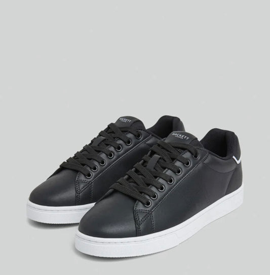 HACKETT HMS21333 MICROPERFORATED LEATHER TRAINERS 60%