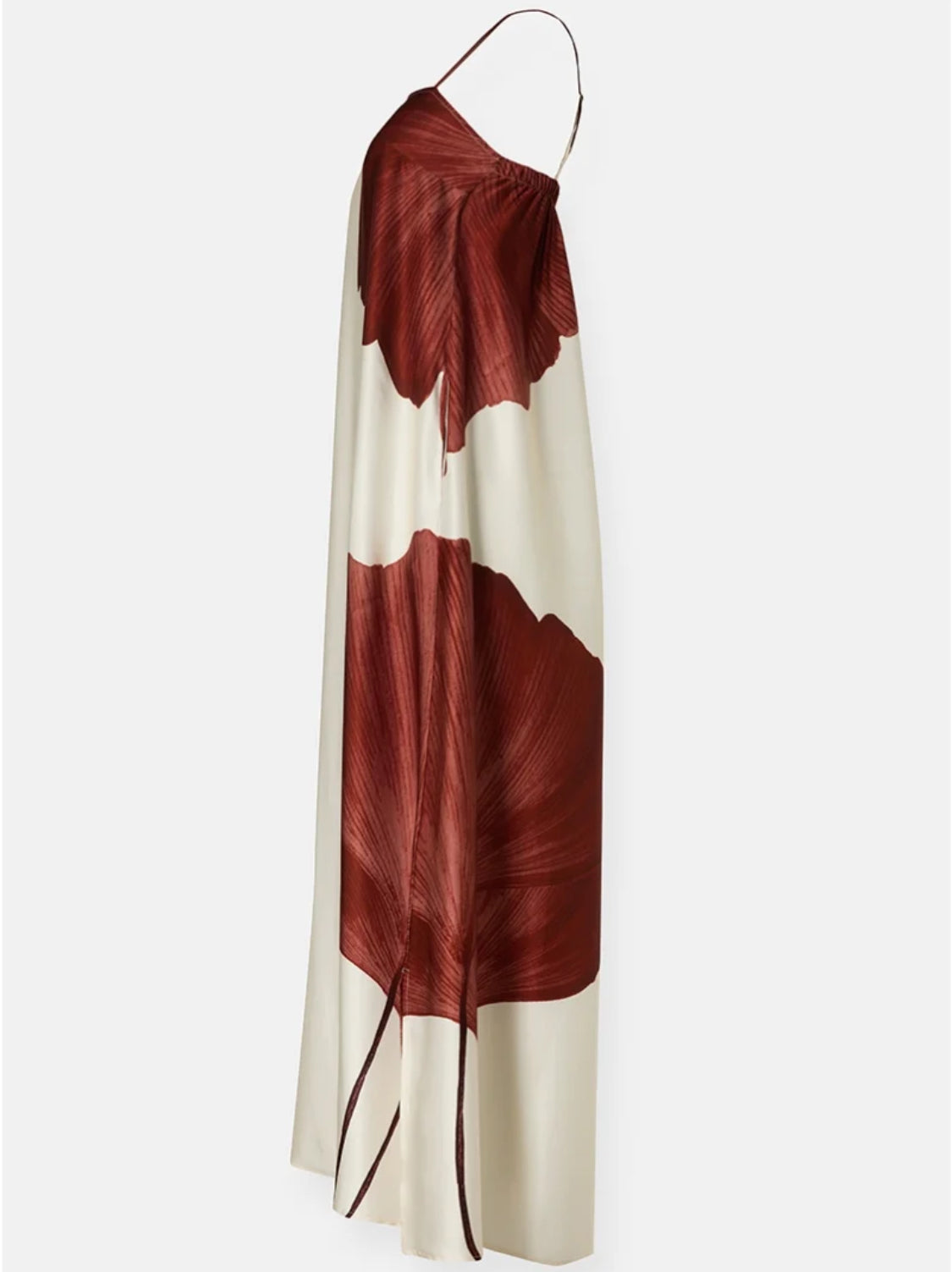 ANON LEAF LONGDRESS  A76SD085