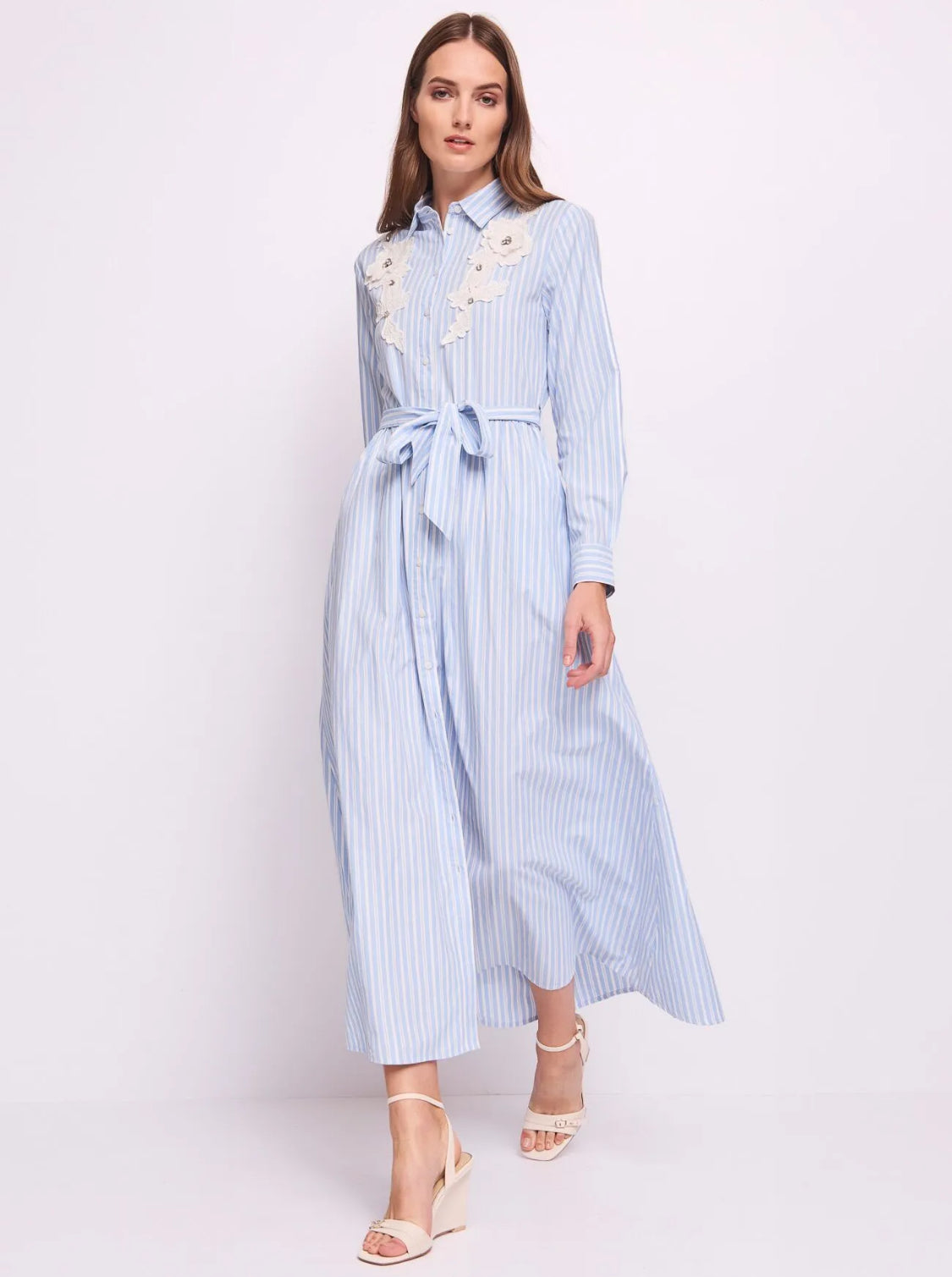 Gaudi women’s striped cotton dress 511FD15026