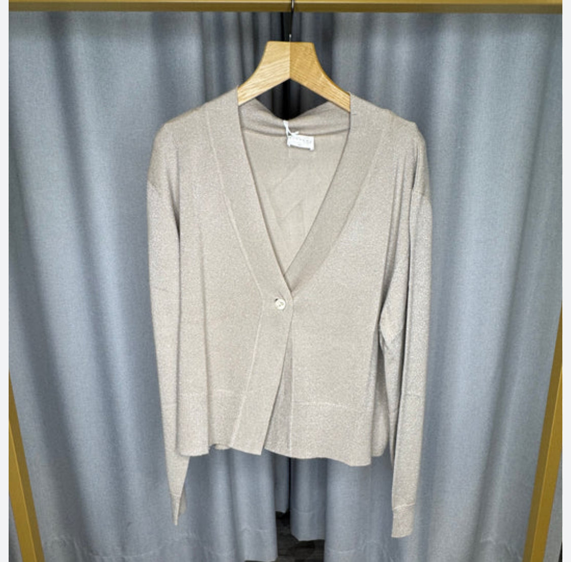 ANONYME LUREX VISCOSE KNITWEAR CARDIGAN KF5010