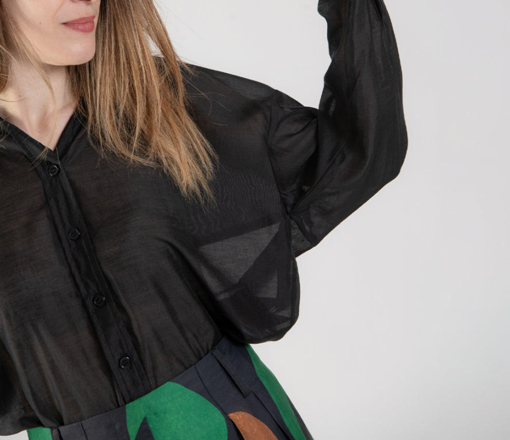 ANONYME TENCEL SHIRT BLACK