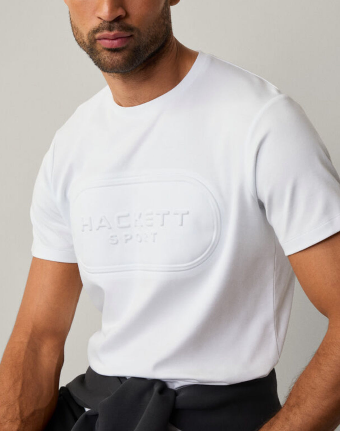 HACKETT CLASSIC FIT CLUB EMBOSSED T-SHIRT HM500872