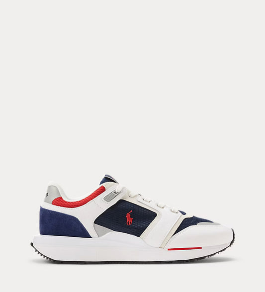 RALPH LAUREN Train 89 V2 Suede-Panelled Trainer