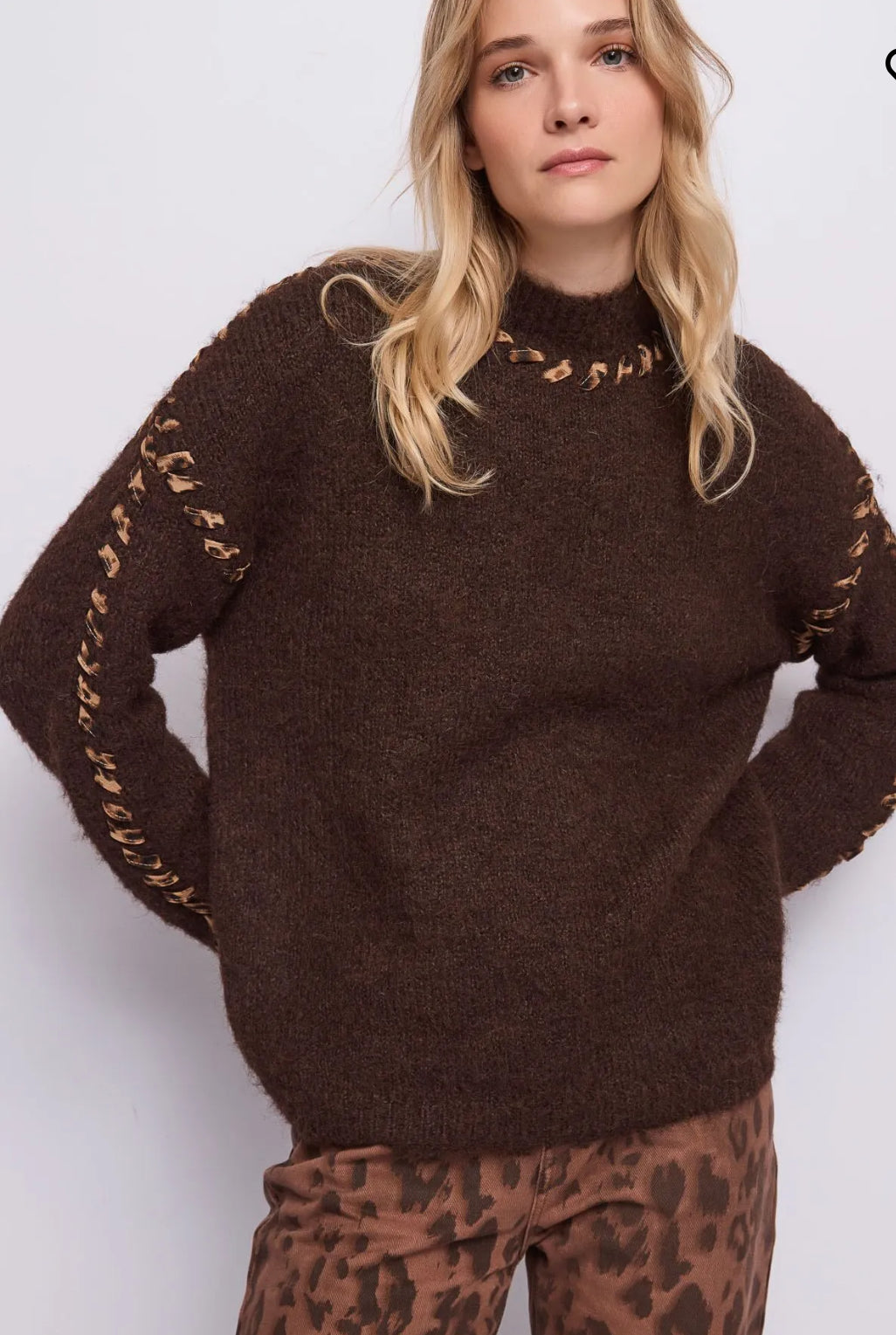 GAUDI Women’s wool jumper with a high neck 621BD53078