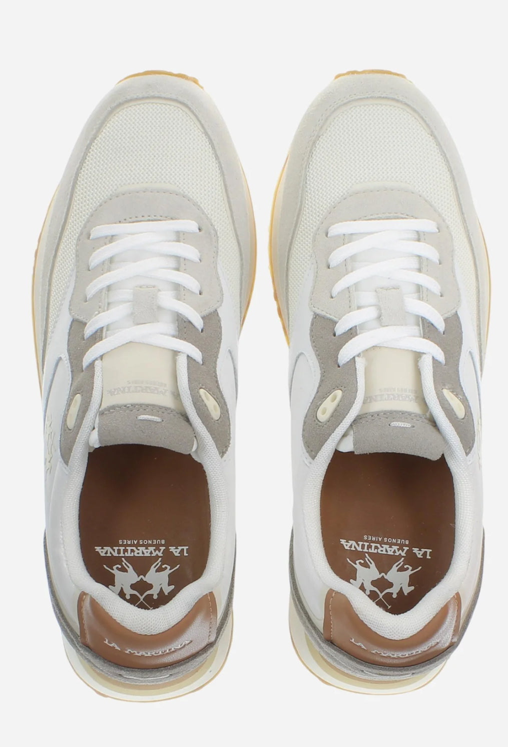 LA MARTINA Men’s suede and fabric sneakers - Lift LFM261.060.A60.E9