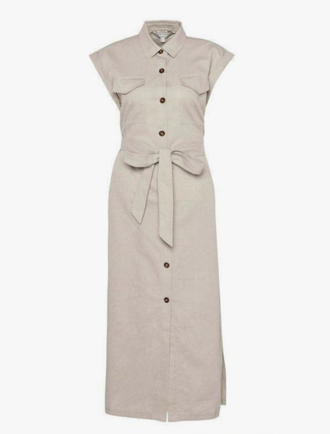 BARBOUR BIRDIE MAXI DRESS LIGHT SAND