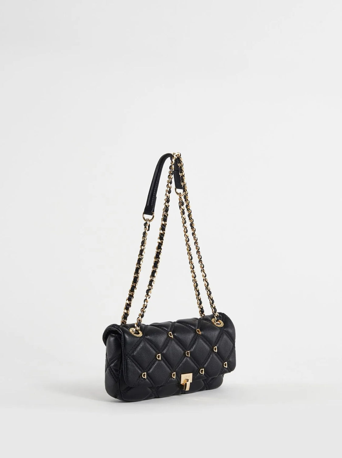 GAUDI Black quilted shoulder bag V4AI-11832