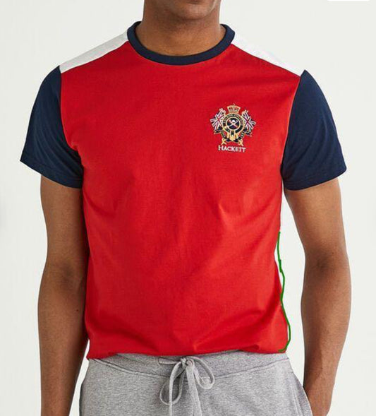 Hackett crest multi Tee  T-Shirt HM500634 comfort fit