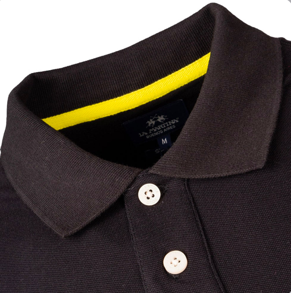 LA MARTINA MAN BASIC LONG SLEEVES POLO SHIRT PIQUET STRETCH CCMP04