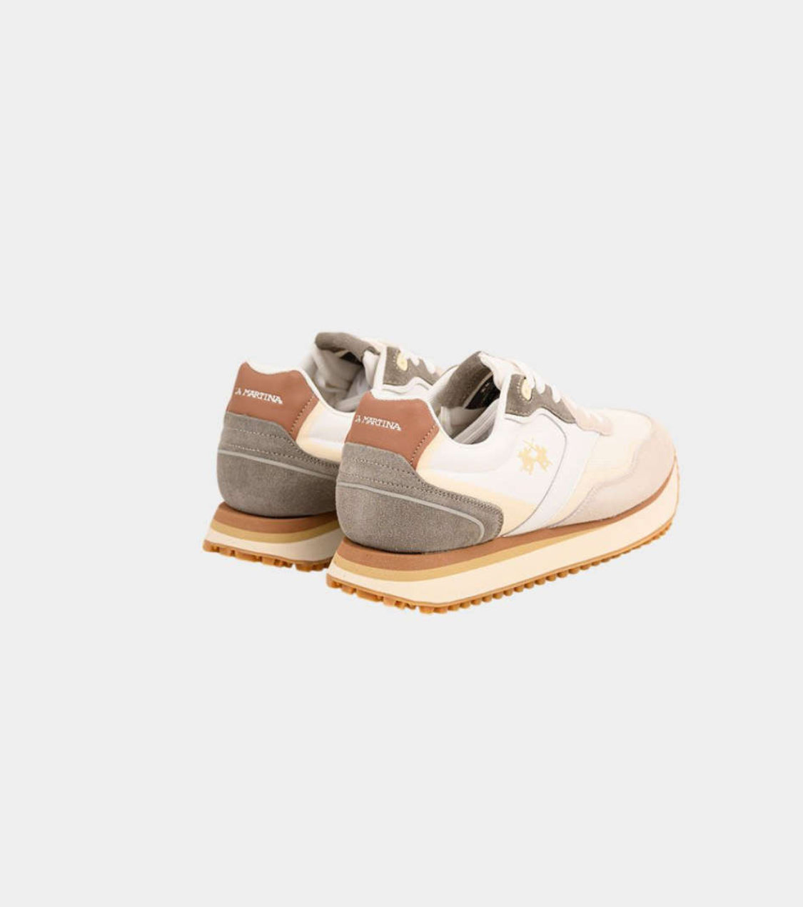 LA MARTINA Men’s suede and fabric sneakers - Lift LFM261.060.A60.E9