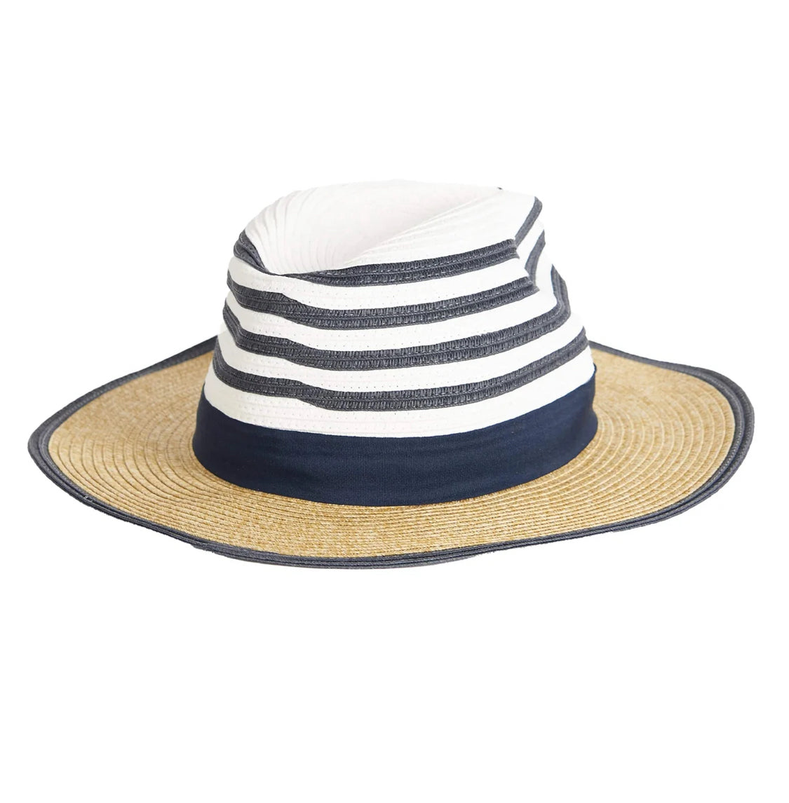 BARBOUR WOMEN’S kenmore Fedora in Navy/White/ecru