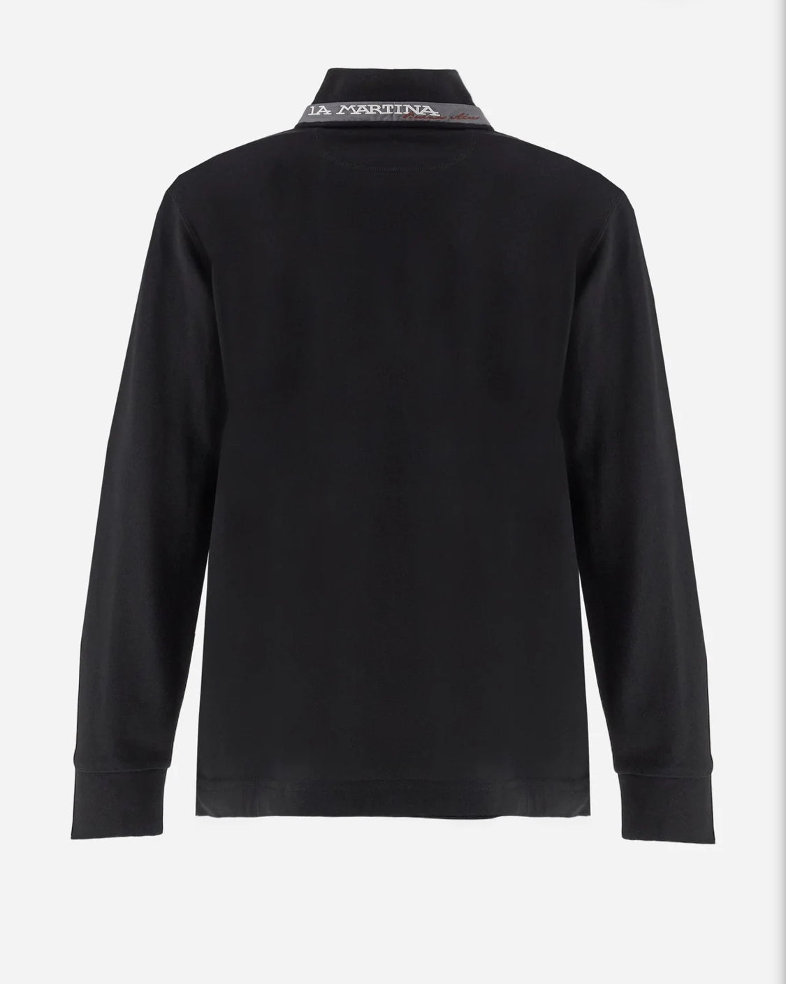 LA MARTINA BASIC Men’s stretch cotton piqué polo gabardine undercollar MBP004