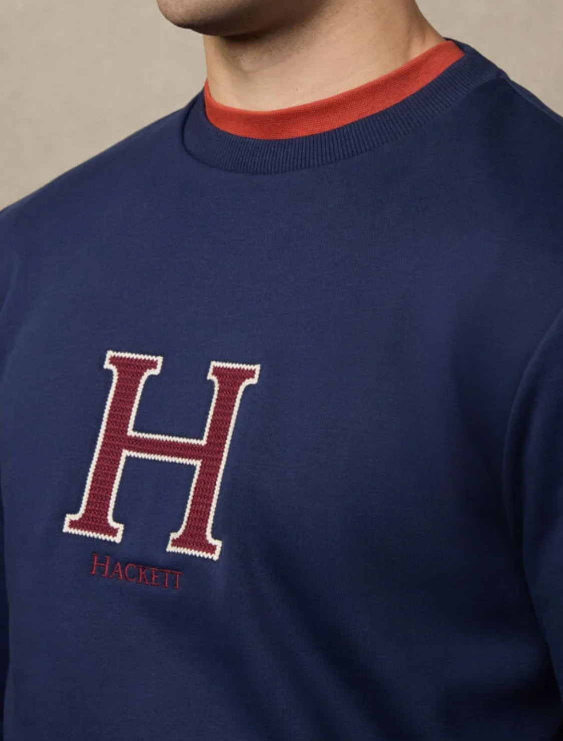 HACKETT MAN H LOGO CREW-NECK SWEAT HM5800020