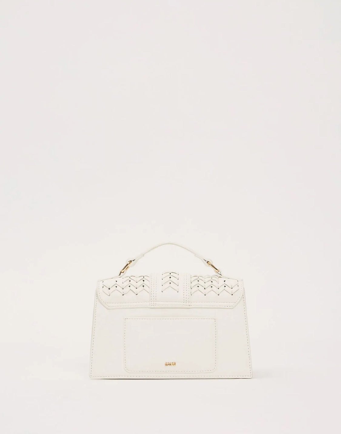 GAUDI White faux leather top handle bag v6AE-12862