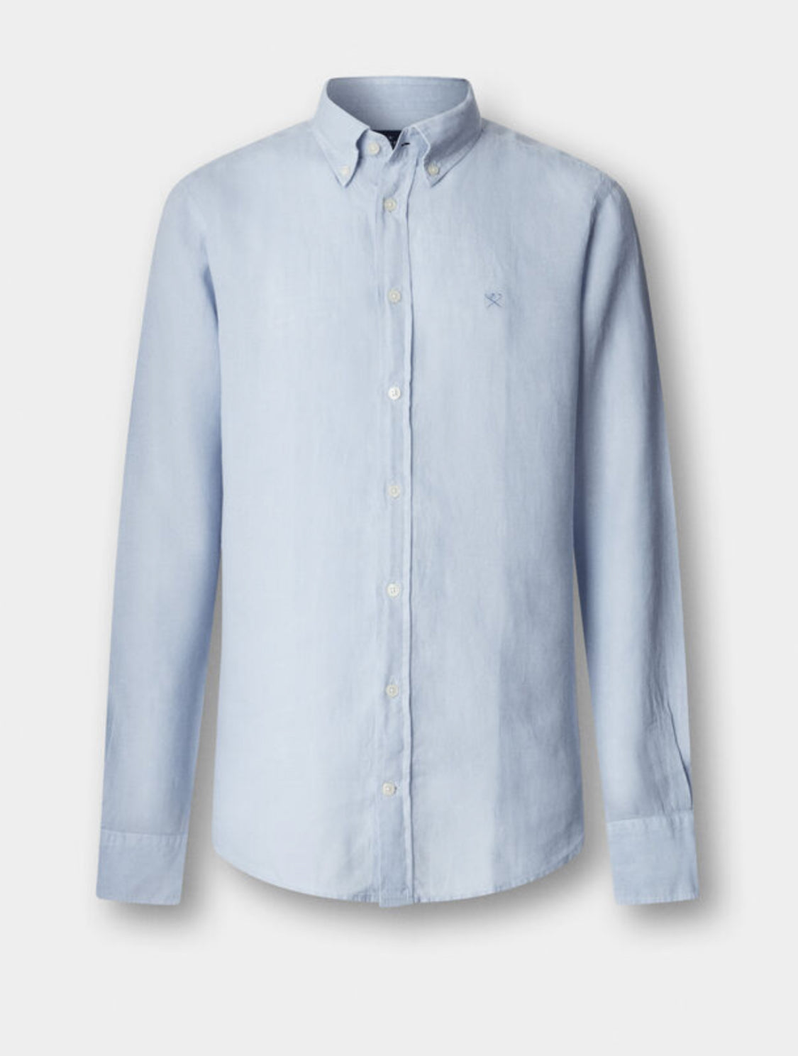 HACKETT Tailored Fit Garment Dyed Linen Shirt HM3010636