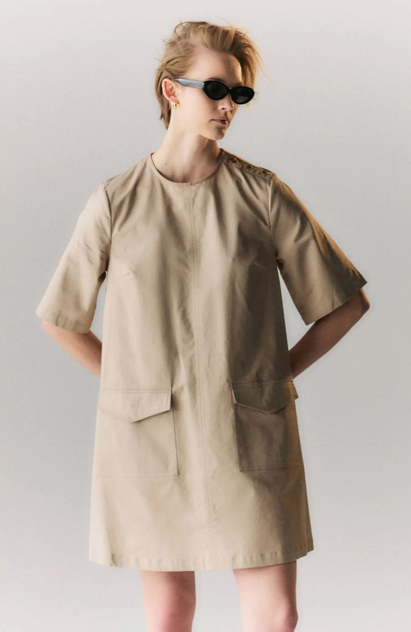 BARBOUR LUNA COTTON SWING MINIDRESS 50%