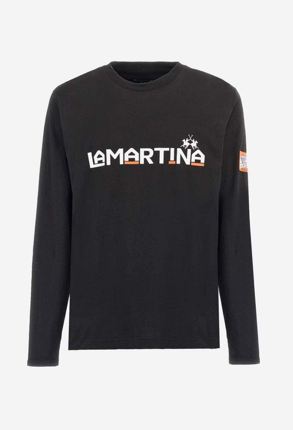 LA MARTINA MAN Regular-fit polo shirt longsleeve in elasticated cotton ZMR008
