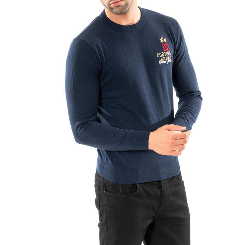 LA MARTINA MAN TRICOT CREW NECK LAMBSCOT QMS026