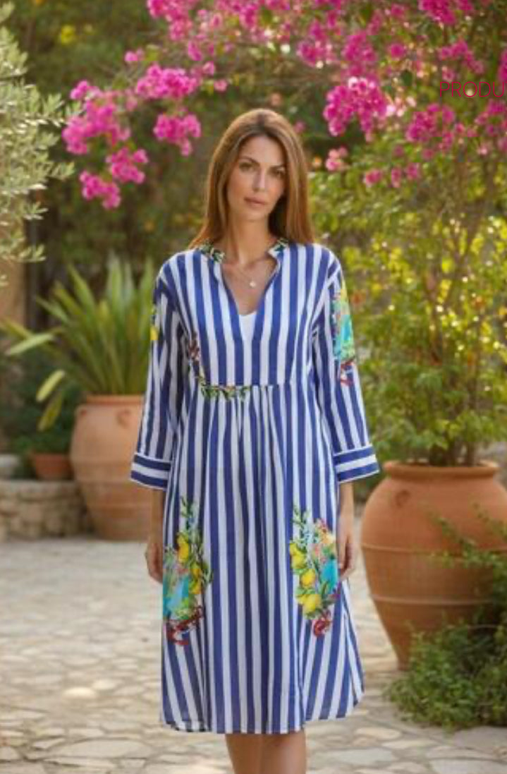 Isla Bonita midi long dress 38250 100% cotton