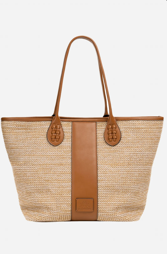 LA MARTINA RAFFIA SHOULDER BAG