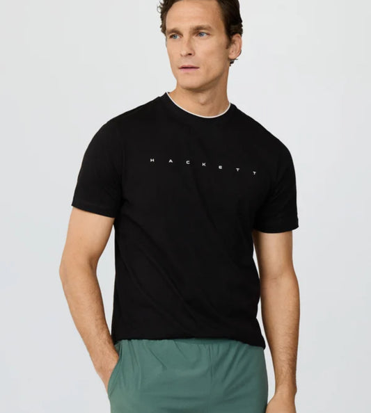 HACKETT Classic Fit Short Sleeve Branded T-Shirt HM5000103