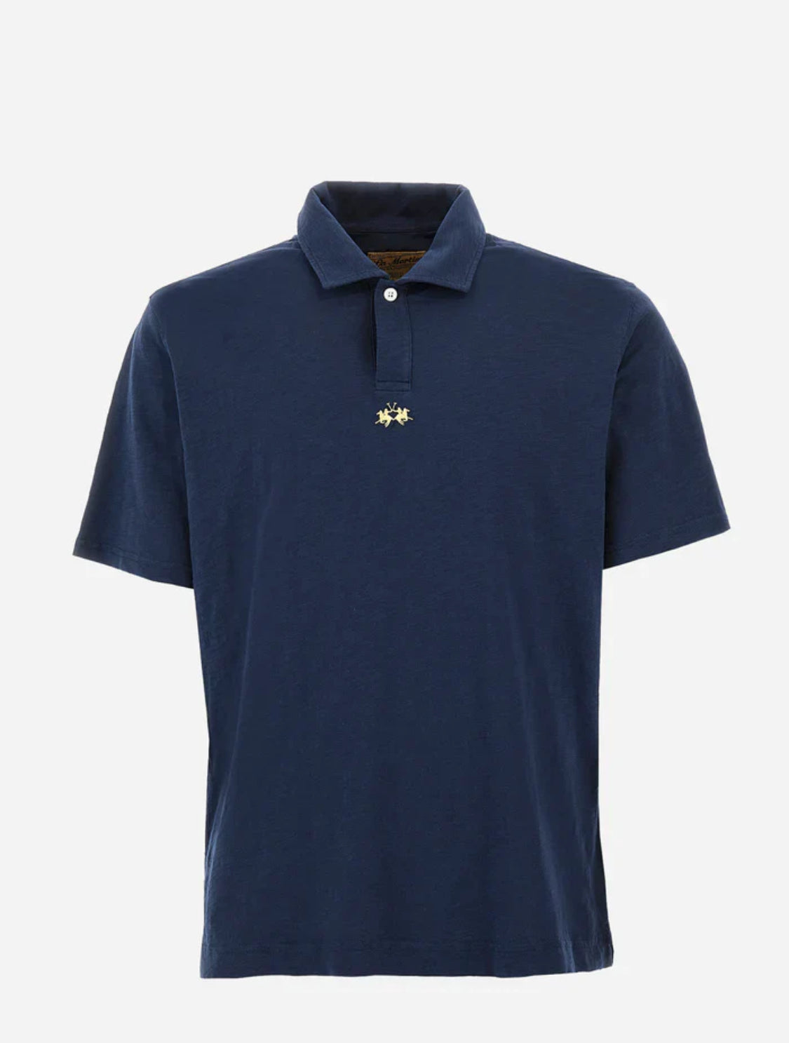 La Martina man BASIC Polo T-Shirt SLUB JERSEY Small Logo CCMP05